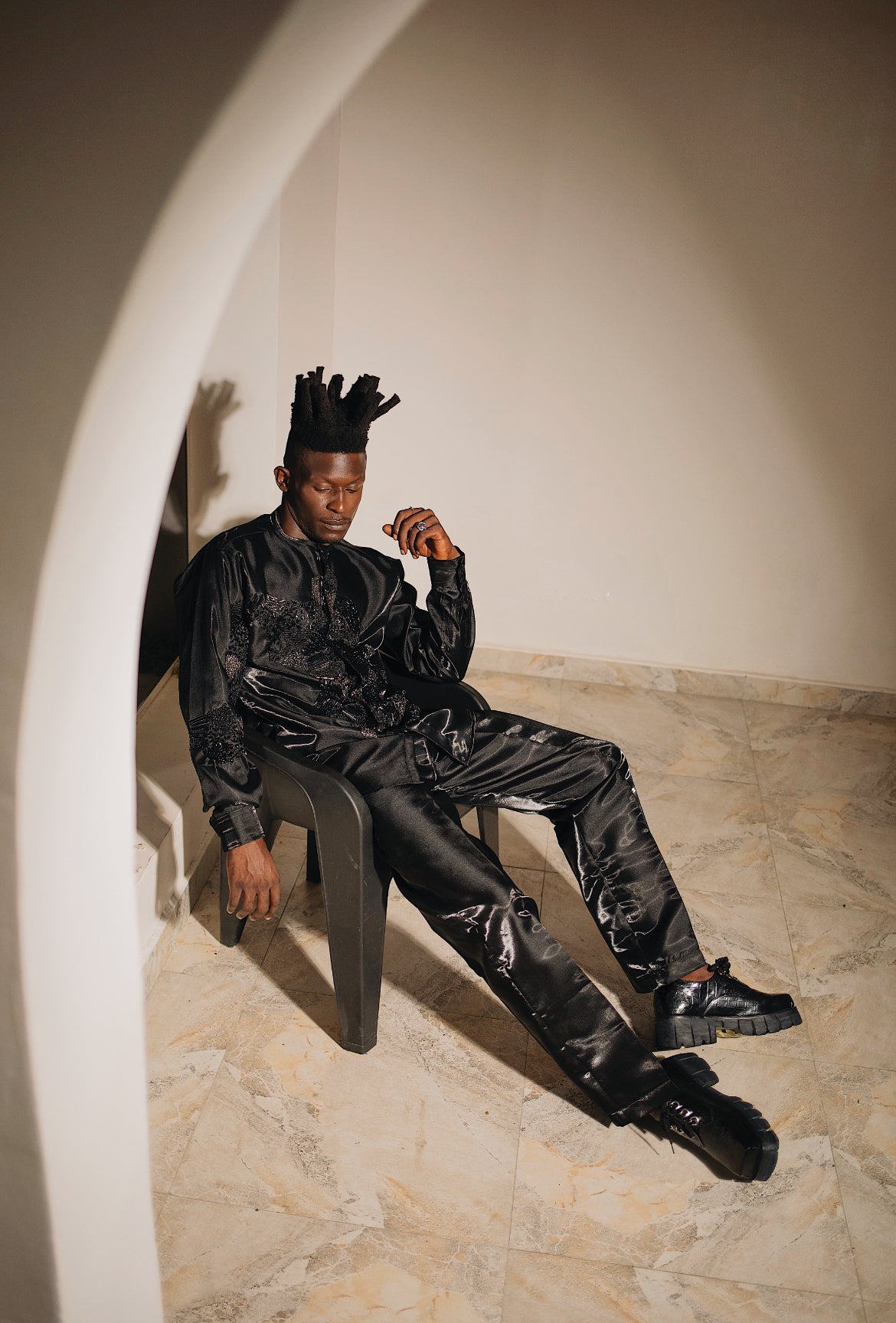 MIIKA Hand-Beaded Shirt - Set