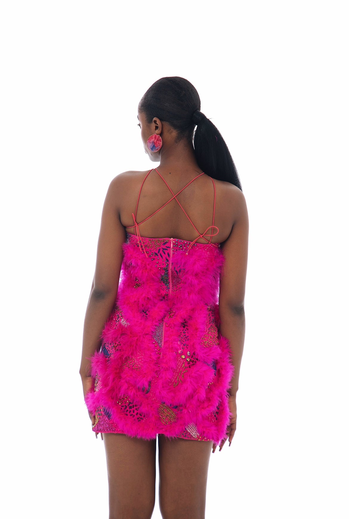 DIJA Hand-Embellished Dress