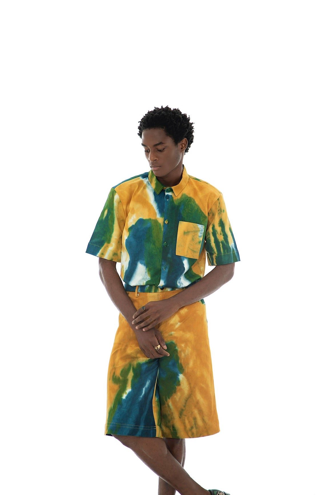 EMY Hand-Dyed Shirt + Jorts Set