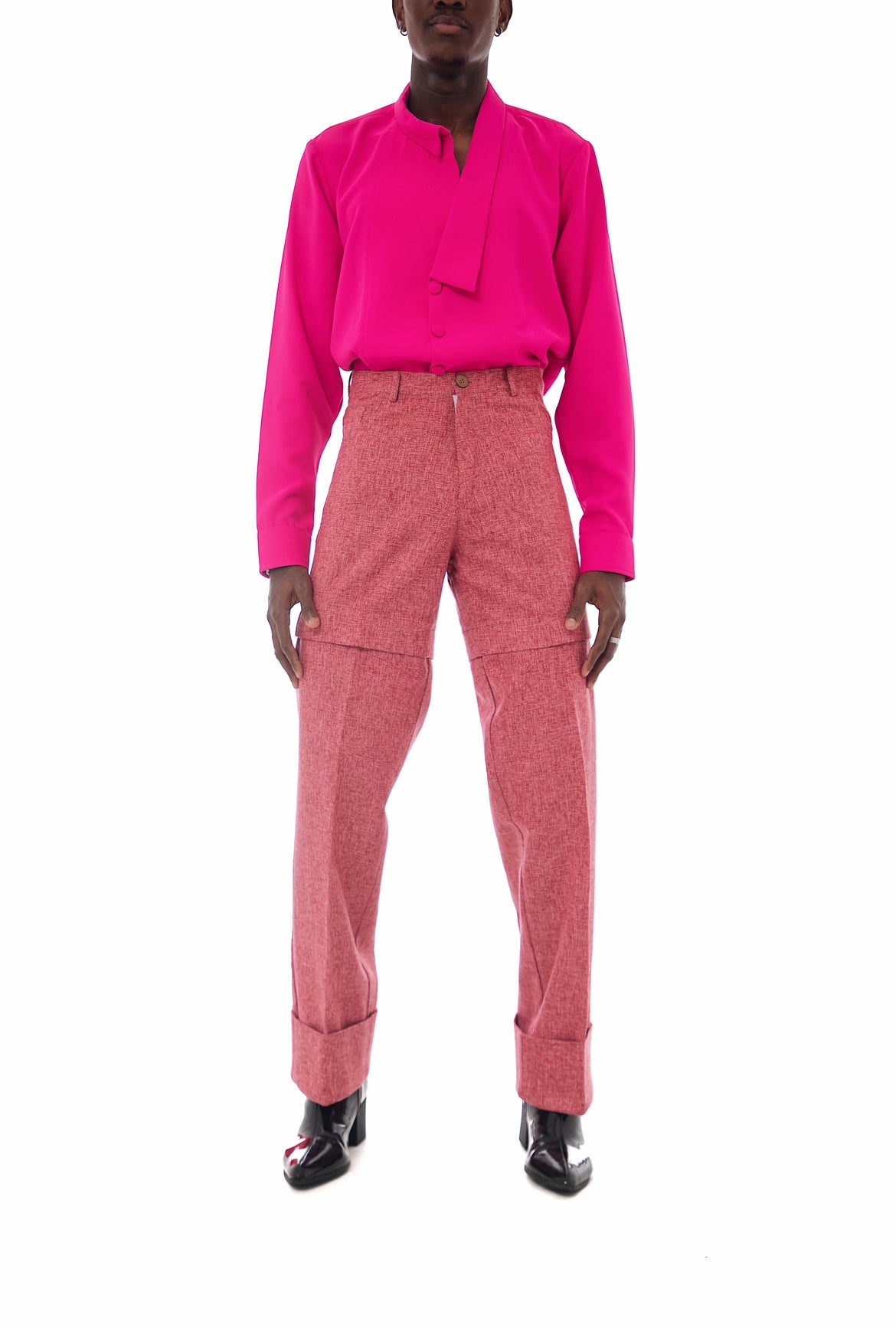 COLTEN Shacket - Hot Pink