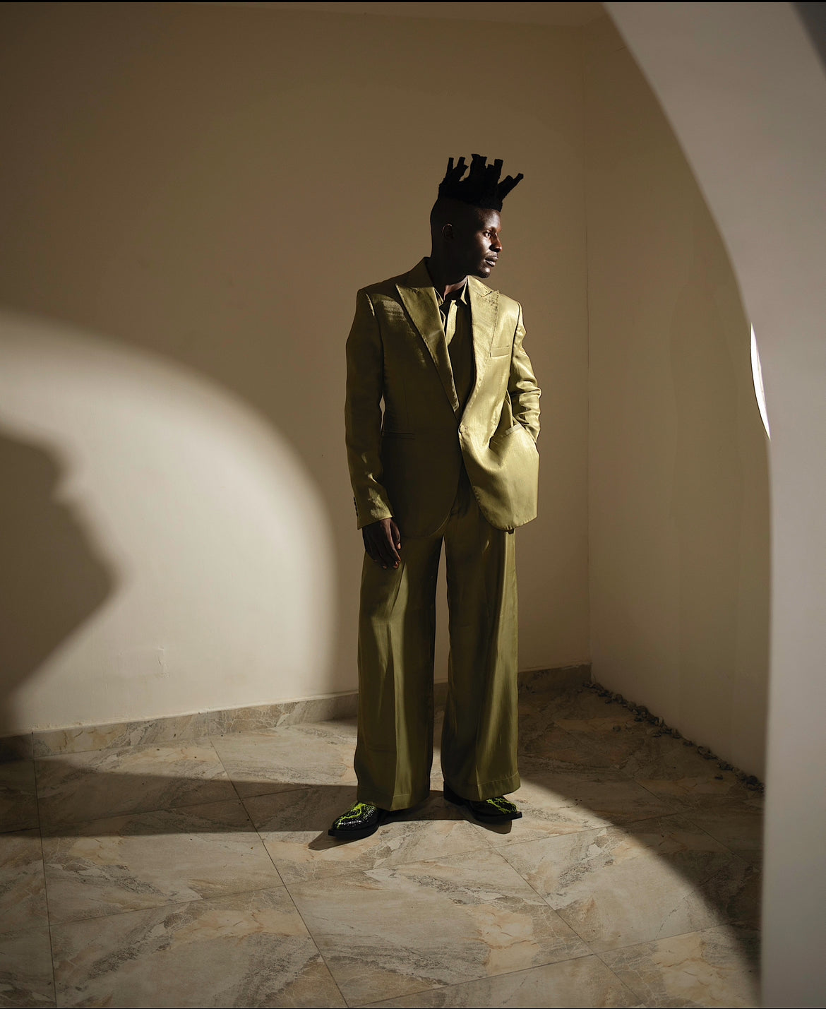 DOUBRA Suit - Metallic Olive