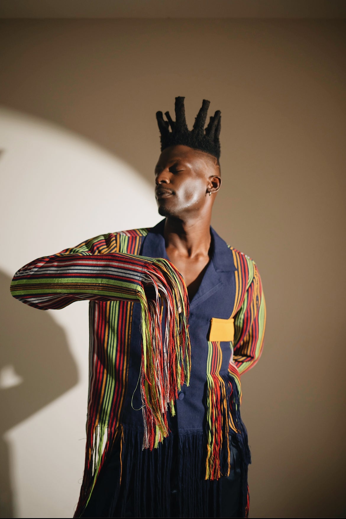 MAKO Hand-Woven Fringed Shacket