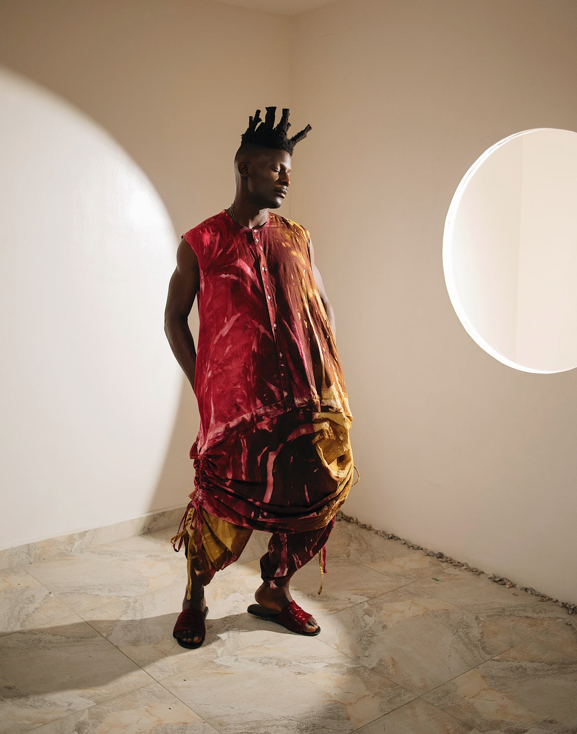 NEME Hand-Dyed Caftan Set