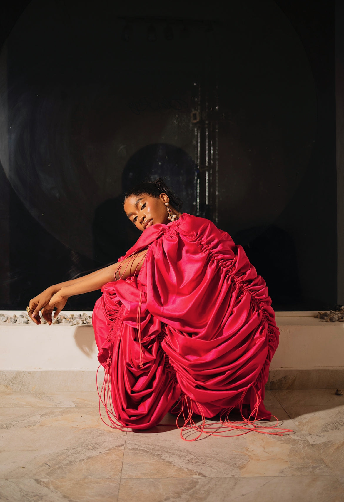 MINA BouBou Dress - Hot Pink