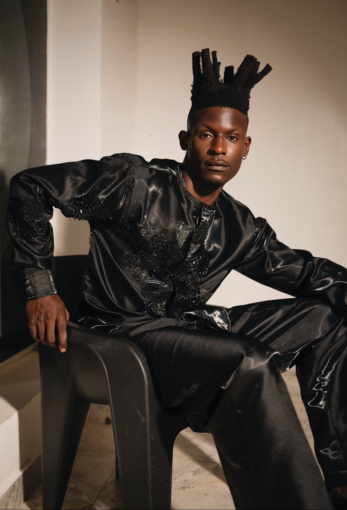 MIIKA Hand-Beaded Shirt - Set