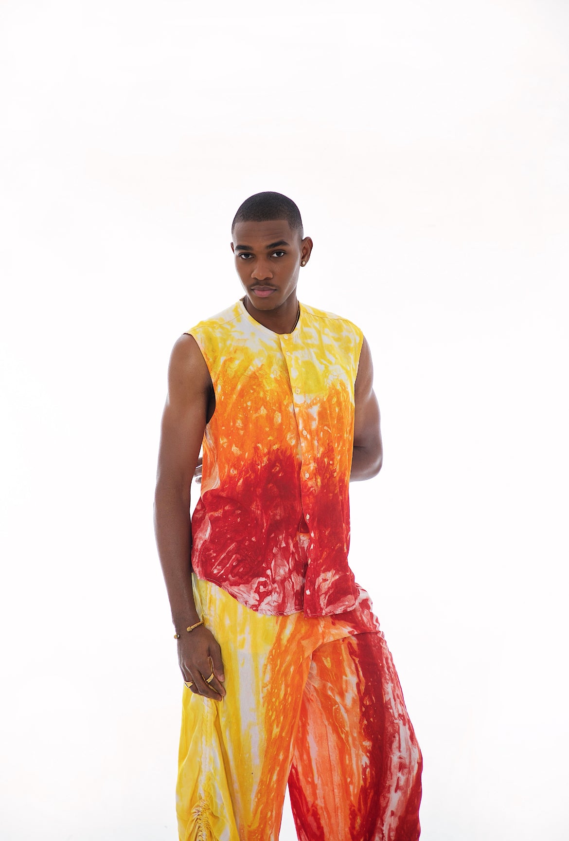 NEME Shirt & Pants Set - Sunset Print