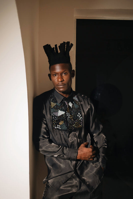 MUKA Hand-Beaded Shirt - Set