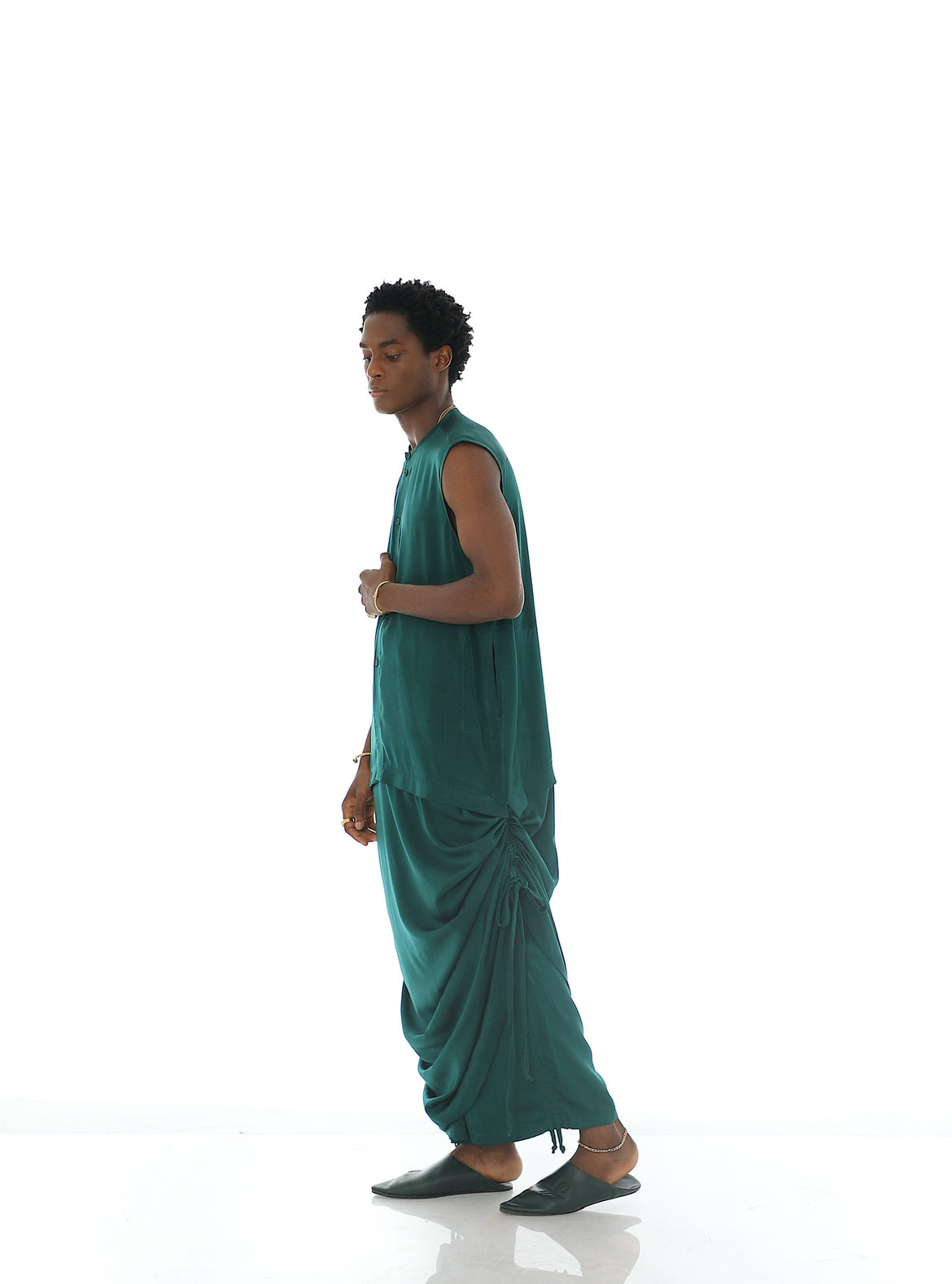 IAN Caftan Set - Forest Green