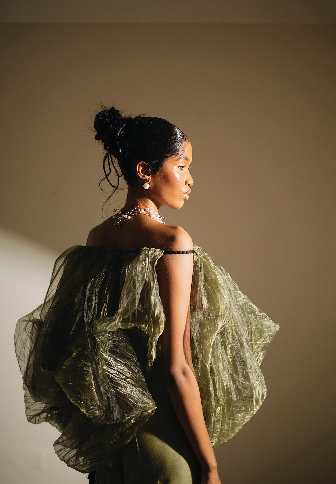 BALU Multi Top/Dress/Skirt & BEY Pants Set - Olive