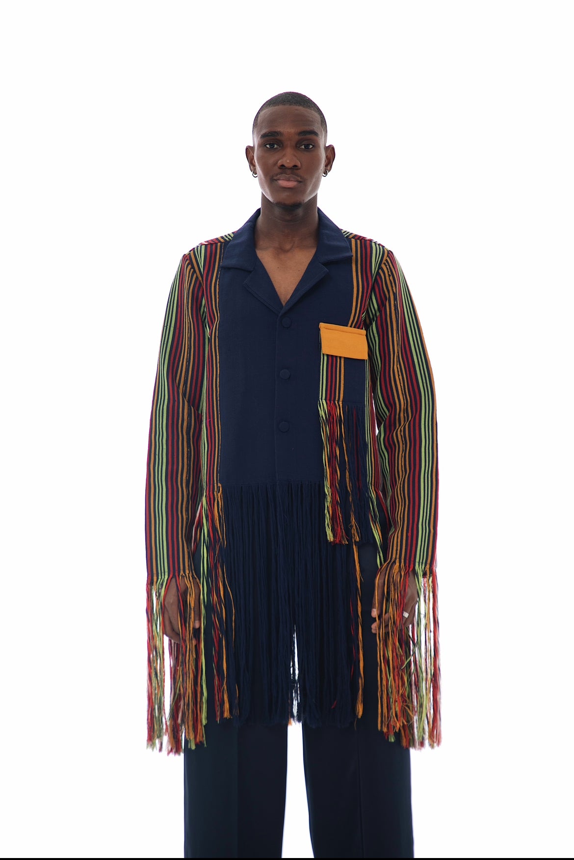 MAKO Hand-Woven Fringed Shacket