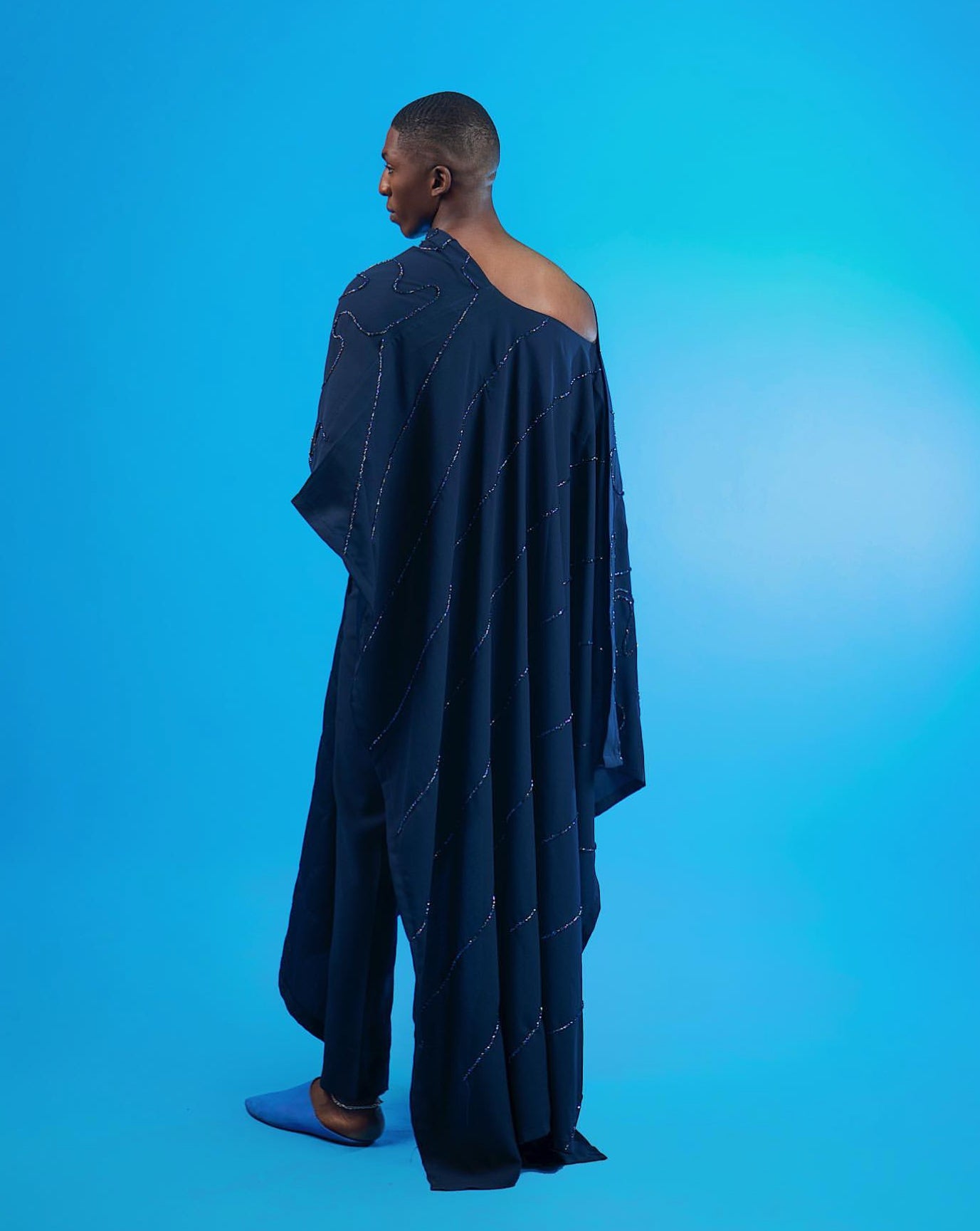 VINE Hand Beaded Convertible Poncho