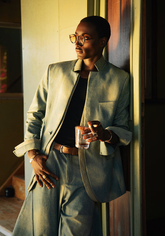 JOJO Acid-Wash Denim Jacket