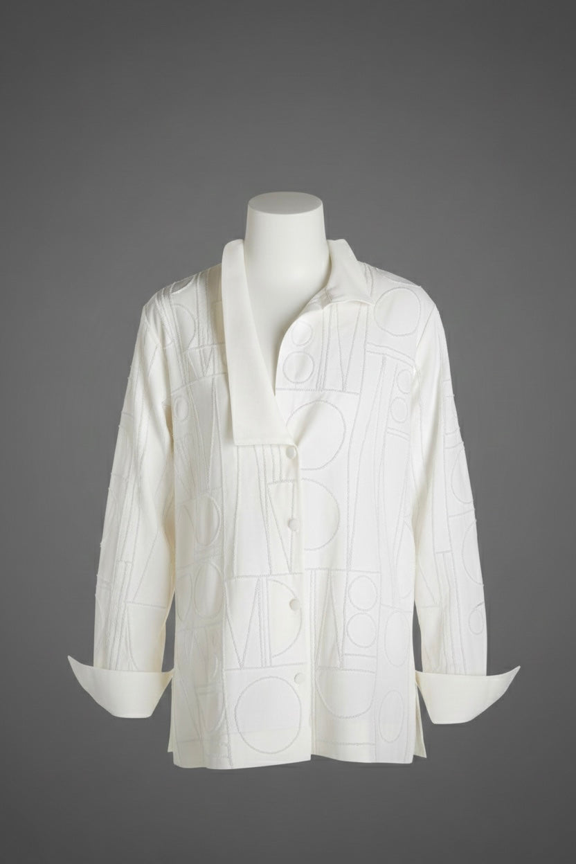 COLTEN Hand-Beaded Shacket Set