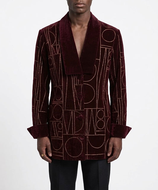 COLTEN Hand-Beaded Shacket 2.0 - Burgundy