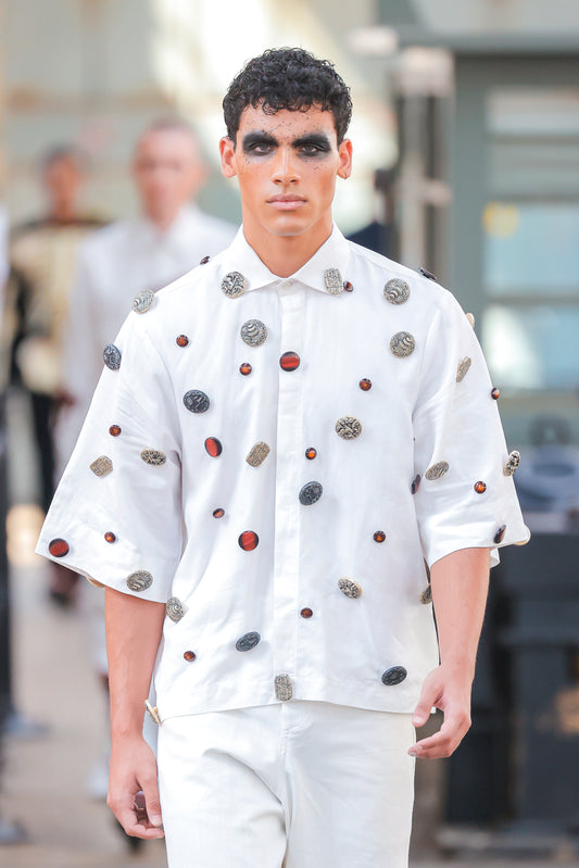 MYSTIQUE Hand Embellished Shirt